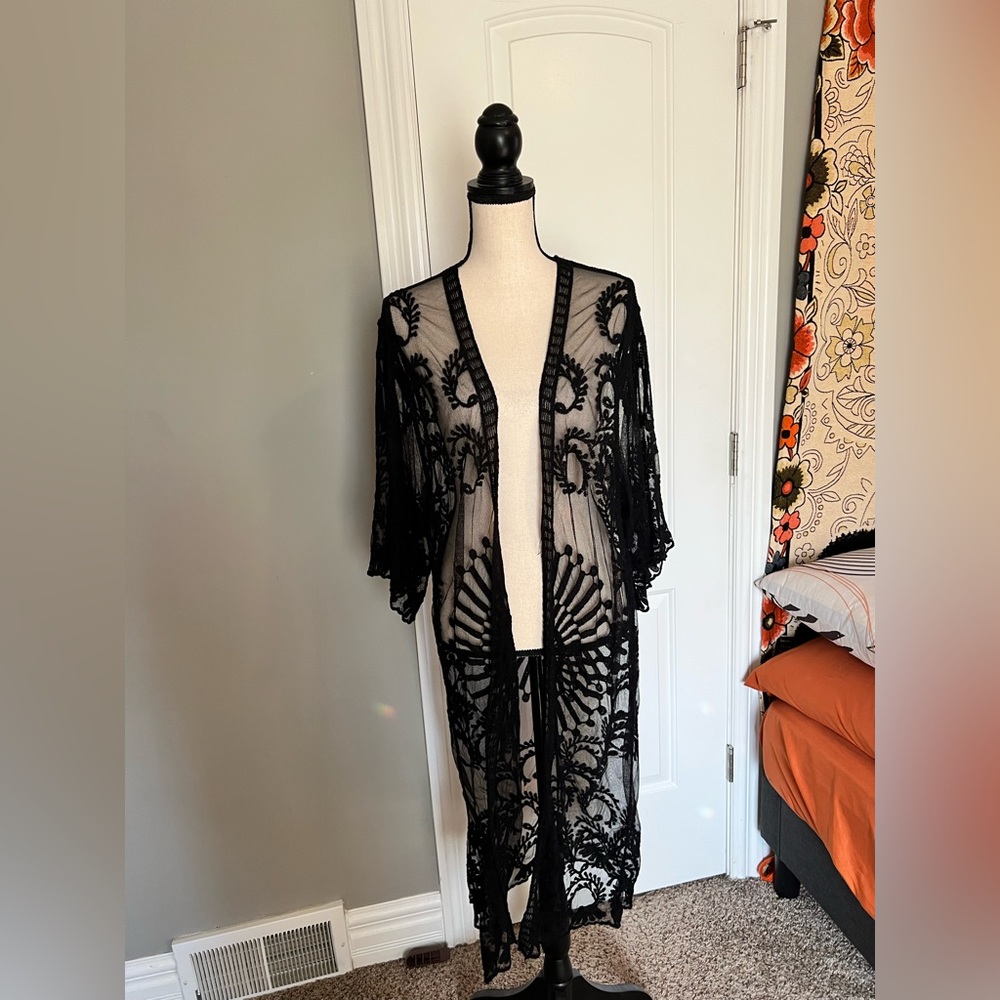 SHEIN Beach Kimono